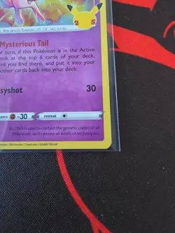 MEW 011/025 Celebrations 25th Anniversary HOLO RARE card 2021 Pokemon TCG NM - Image 5