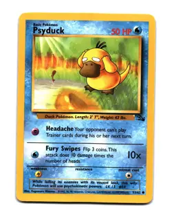 Pokemon Fossil Psyduck Common 53/62 - Image 1