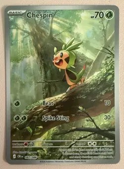 Pokemon TCG Chespin 087/086 Me04: Chaos Rising Holo - Image 1
