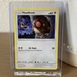 Pokemon Hoothoot SM-Unified Minds 165/236 Common Regular Basic 60 HP Card TCG - Image 1