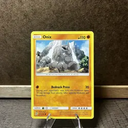 Onix 103/236 Common Unified Minds Sun & Moon Pokemon Card 2019 - Image 1