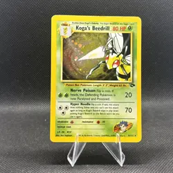 Koga's Beedrill 9/132 Gym Challenge Holo LP+ Pokemon TCG - Image 1