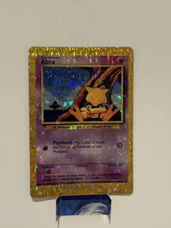 Abra 43/102 Base Set Vending Sticker Holo Prism Pokemon Card - Image 1