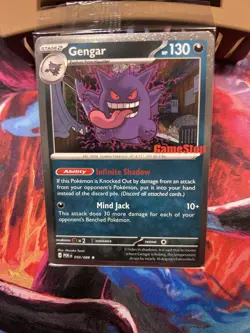 Sealed GameStop Stamped Gengar Promo Pokemon Card TCG - Image 1