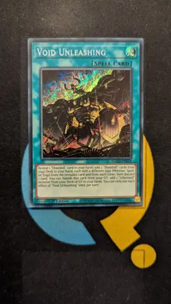 BLGG-EN025 Void Unleashing Fusion Secret Rare 1st Ed YuGiOh - Image 1