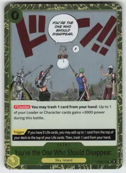 Foil You're the One Who Should Disappear (Reprint) OP06-115 Premium Booster -The - Image 1