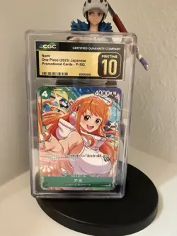 One Piece Japanese Nami (Bashikou) P-102 2025 Promo (Borderless) CGC PRISTINE 10 - Image 3