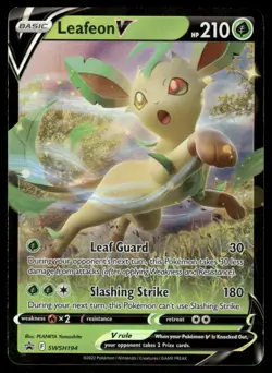 Pokemon Cards Leafeon V SWSH194 Sword & Shield Promo Holo Promo LP - Image 1