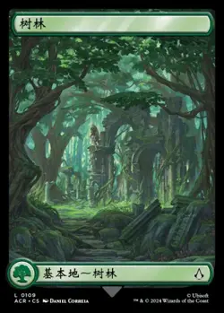 Forest (ZHS, #109) - Foil ACR S-Chinese NM MTG - Image 1