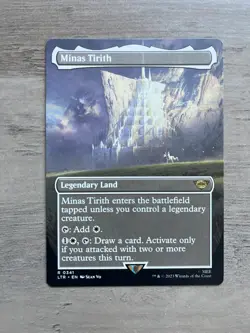 MTG Minas Tirith The Lord of the Rings: Tales of Middle-earth 0341 Borderless - Image 1