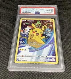PSA 10 Pikachu SWSH020 Black Star Promo Figure Pokemon Card GEM MINT - Image 2