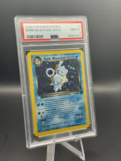 Pokemon TCG PSA 8 Dark Blastoise Team Rocket 3/82 - Image 1