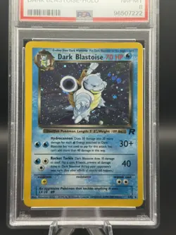Pokemon TCG PSA 8 Dark Blastoise Team Rocket 3/82 - Image 2