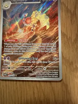 Pokemon TCG Espathra Holo Card 197/182 Sv04: Paradox Rift Illustration Rare - Image 4