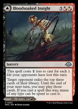 Bloodsoaked Insight / Sanguine Morass x1 1x FOIL Modern Horizons 3 NM MTG - Image 1