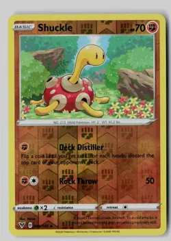 Shuckle 085/185 Uncommon Vivid Voltage Pokemon Reverse Holo NM - Image 1