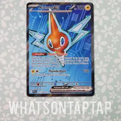 Pokemon Card Rotom Ex 111/094 Secret Rare Mega Evolution Phantasmal Flames NM - Image 1
