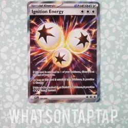 Pokemon Card Ignition Energ 124/094 Secret Rare Mega Evolution Phantasmal Flames - Image 1