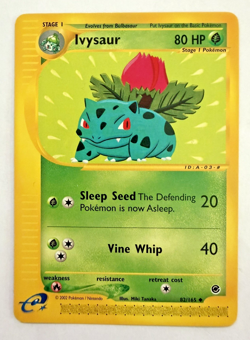 Pokemon TCG Ivysaur Expedition Base Set Card 82/165 Non-Holo - NM - Image 1