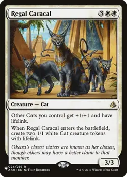 Regal Caracal - Light Play MTG The List - Image 1