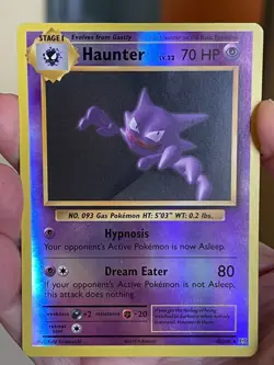 POKEMON HAUNTER 48/108 RARE REVERSE HOLOFOIL EVOLUTIONS NM CARD - Image 1