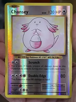 POKEMON CHANSEY RARE REVERSE HOLOFOIL EVOLUTIONS NM CARD - Image 1