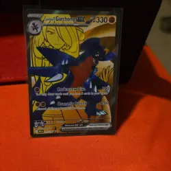 Cynthia’s Garchomp ex 215/182 Full Art Ultra Rare Pokemon Paradox Rift NM/M - Image 1