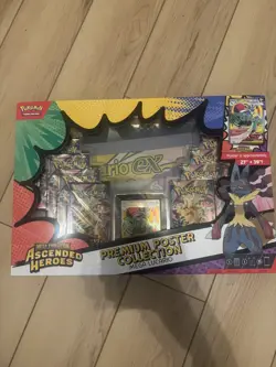 Pokemon TCG Ascended Heroes Mega Lucario Premium poster Collection - Image 1