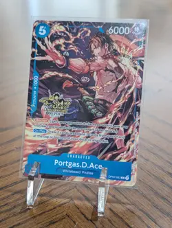 Portgas D Ace - OP07-053 - Alternate Art 3rd Anniversary Stamped Promo - Image 1