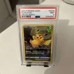 Pokemon Pikachu TCG Crown Zenith Galarian Gallery Holo Card GG30/GG70 PSA 9 Mint - Image 3