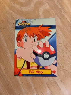 Misty TV3 1999 Topps Pokemon TV Series 1 Black Label Card - Image 3