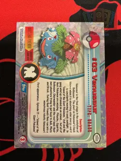 Venusaur #3 Topps Trading Cards Series 1 Pokemon Lightly Played - Image 2