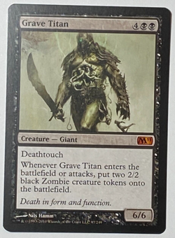 MTG Card - 1x Grave Titan - Magic 2011 Core Set - NM Foil - Magic the Gathering - Image 1