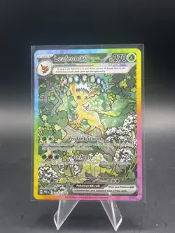 Leafeon EX Prismatic Evolutions Card Sir 144/131 NM/M Condition - Image 1