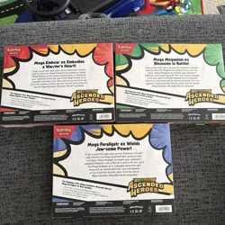 Pokemon TCG Ascended Heroes Mega ex Box Set of 3 - Meganium Emboar Feraligatr - Image 4