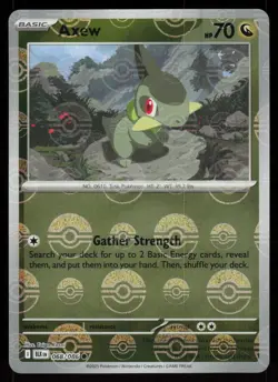 Axew (Poke Ball Pattern) 068/086 Holo Common Black Bolt Pokemon Near Mint - Image 1