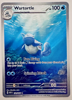 Wartortle 171/165 Sv: Scarlet & Violet 151 Holo Full Art (MEW) POKEMON TCG 2023 - Image 1