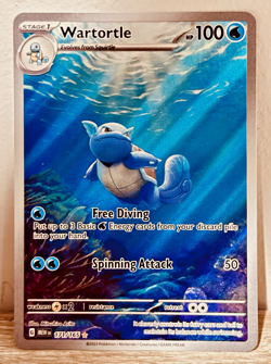 Wartortle 171/165 Sv: Scarlet & Violet 151 Holo Full Art (MEW) POKEMON TCG 2023 - Image 3