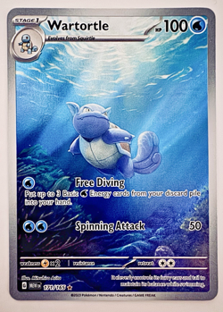 Wartortle 171/165 Sv: Scarlet & Violet 151 Holo Full Art (MEW) POKEMON TCG 2023 - Image 4