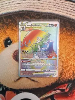 Pokemon Hisuian Decidueye VSTAR 195/189 Swsh10 Secret Rare Full Art Holo - Image 1