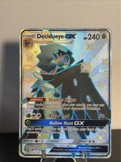 Pokemon TCG Decidueye GX Hidden Fates Shiny Vault Full Art Holo SV47/SV94 - Image 1