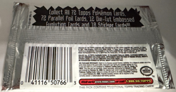 Pokemon Topps The First Movie Sealed Unopened Booster Pack Blue Logo - Image 2