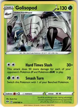 Golisopod Holo 018/189 - Darkness Ablaze NM - Image 1
