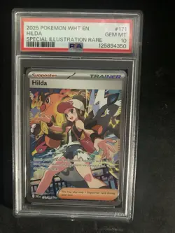 PSA 10 HILDA #171 SPECIAL ILLUSTRATION RARE 2025 POKEMON WHT EN - Image 1