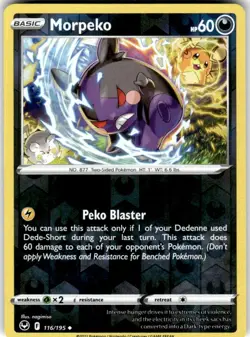 Morpeko Reverse Holo 116/195 - Silver Tempest NM - Image 1