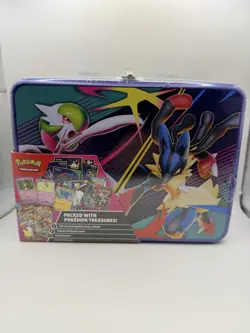 Pokemon Lucario/ Gardivoir Collector Chest Lunch Box Tin New/ Factory Sealed - Image 1