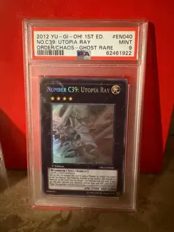 Yu-Gi-Oh! – Number C39: Utopia Ray – Ghost Rare – 1st Edition – PSA 9 MINT - Image 1