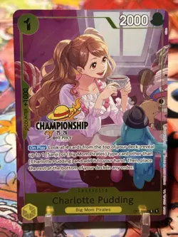 CHARLOTTE PUDDING - One Piece OP03-112 - PROMO - Championship Series 25-26 - Image 1