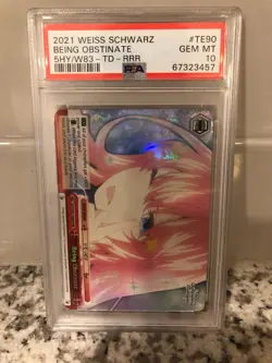 2021 Weiss Schwarz Quintessential Quintuplets Being Obstinate RRR TD/QS PSA 10 - Image 1