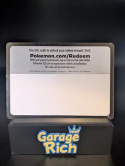Misprint Error Blank Code Card SWSH Era Pokemon TCG No Code Printed LP - Image 1